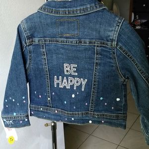 Cat & Jack Be Happy denim jacket